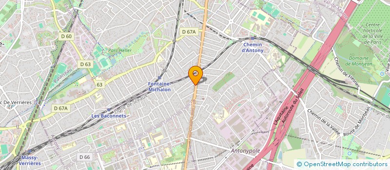 localisation de l'entreprise IDF COURSES 92  ANTONY