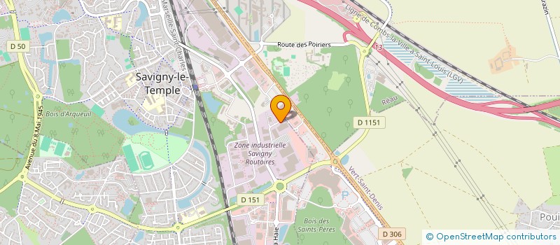localisation de l'entreprise IDF DISTRIBUTION à SAVIGNY-LE-TEMPLE