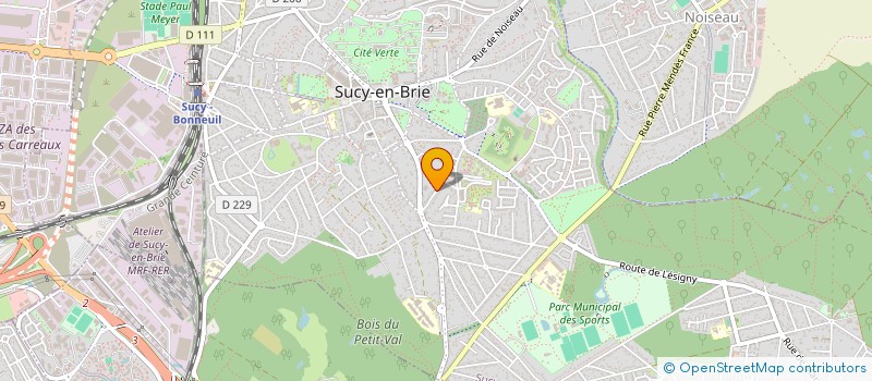 localisation de l'entreprise IDF-ECHAFAUDAGES BATIMENT à SUCY-EN-BRIE