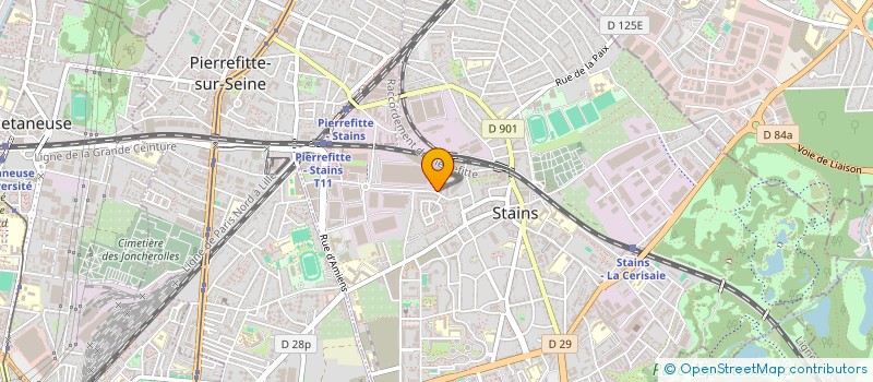 localisation de l'entreprise IDF ENVIRONNEMENT à STAINS