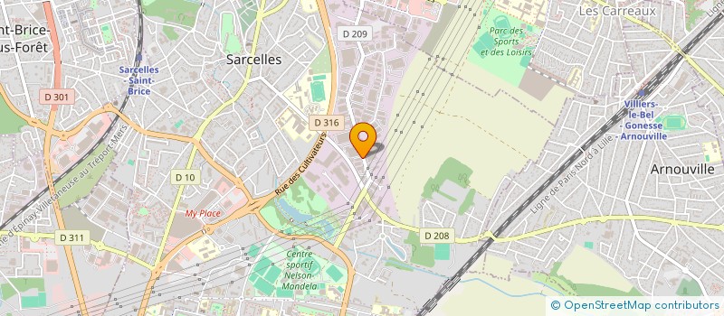 localisation de l'entreprise IDF ESPRESSO à SARCELLES