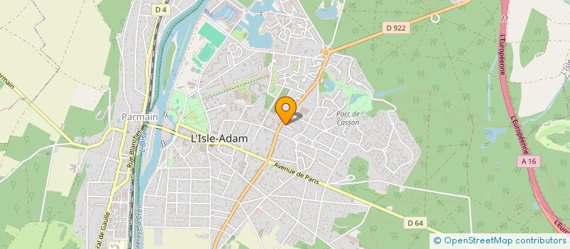 localisation de l'entreprise IDF FRANCE  L'ISLE-ADAM