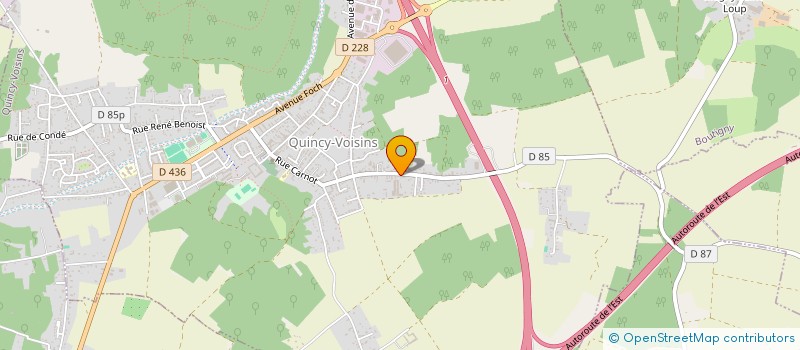 localisation de l'entreprise IDF-HEXAGONE  QUINCY-VOISINS