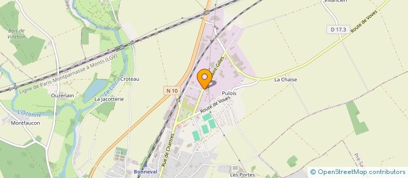 localisation de l'entreprise IDF LASER à BONNEVAL