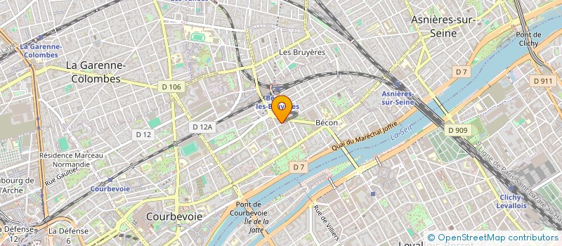 localisation de l'entreprise IDF LOGISTIQUE à COURBEVOIE
