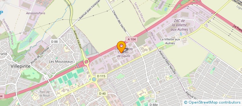 localisation de l'entreprise IDF MAINTENANCE à TREMBLAY-EN-FRANCE