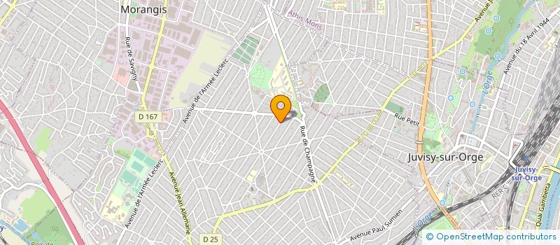 localisation de l'entreprise IDF TAXI à SAVIGNY-SUR-ORGE