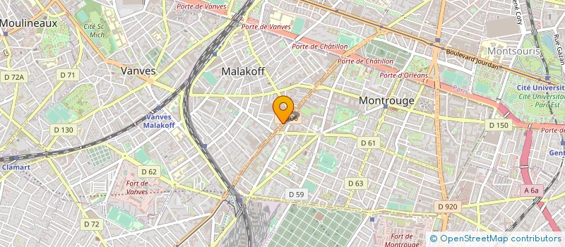 localisation de l'entreprise IDF TELECOM à MALAKOFF