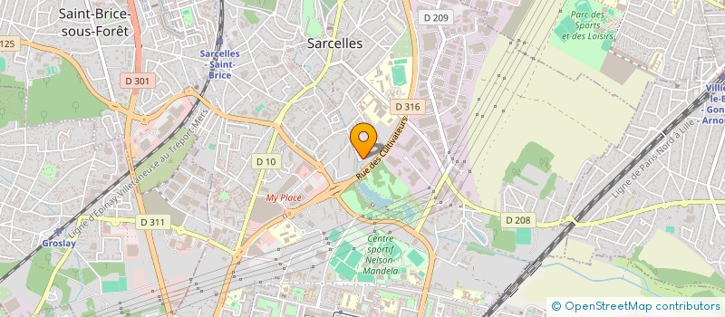 localisation de l'entreprise IDF THERMIQUE à SARCELLES
