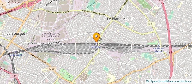 localisation de l'entreprise IDF TRANS à DRANCY