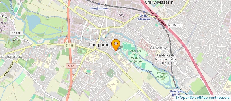 localisation de l'entreprise IDF TRANS à LONGJUMEAU