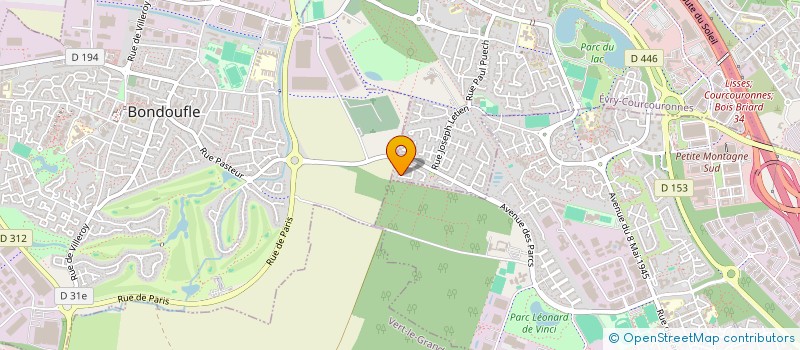 localisation de l'entreprise IDFIBRE  EVRY-COURCOURONNES