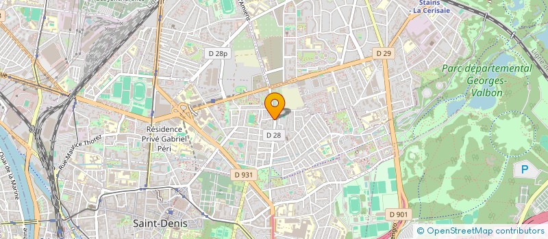 localisation de l'entreprise IDFOS à SAINT-DENIS