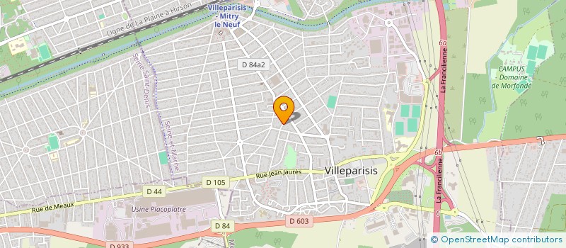 localisation de l'entreprise IDFRET à VILLEPARISIS