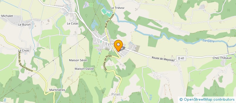 localisation de l'entreprise IDG SECURITE PRIVEE  EYZIN-PINET