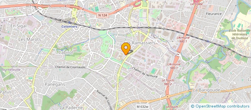 localisation de l'entreprise IDGEO à COLOMIERS