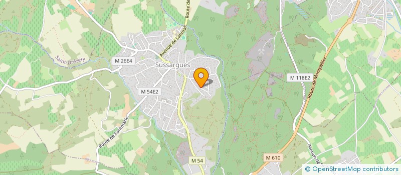 localisation de l'entreprise IDGIE  SUSSARGUES