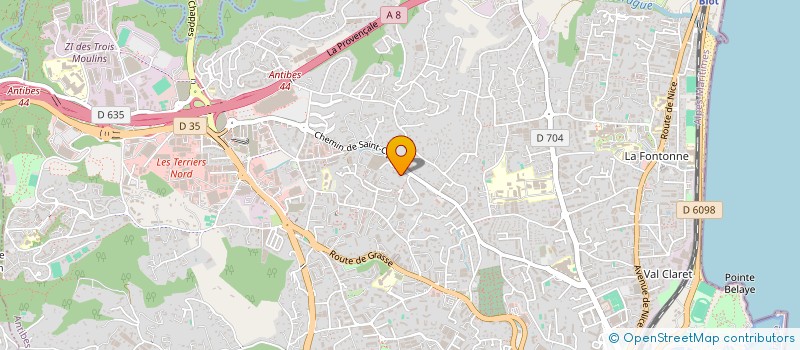localisation de l'entreprise IDGS à ANTIBES