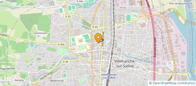 localisation de l'entreprise IDH AMINCISSEMENT à VILLEFRANCHE-SUR-SAONE
