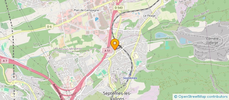 localisation de l'entreprise IDH TAXI à SEPTEMES-LES-VALLONS