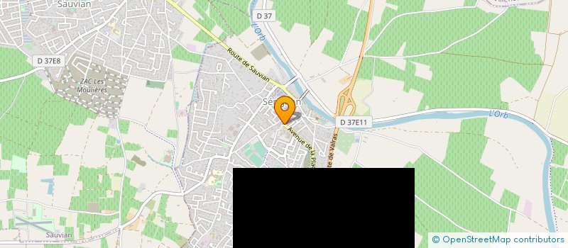 localisation de l'entreprise IDHEC HABITAT à SERIGNAN