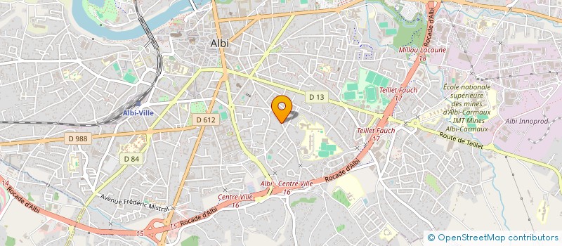 localisation de l'entreprise IDHELIO à ALBI