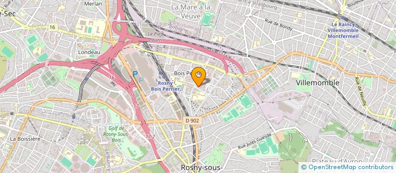 localisation de l'entreprise IDHEM à ROSNY-SOUS-BOIS