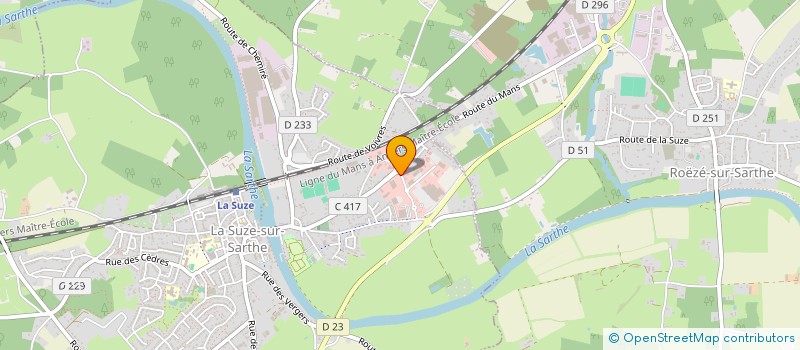 localisation de l'entreprise IDI PHARMA à ROEZE-SUR-SARTHE