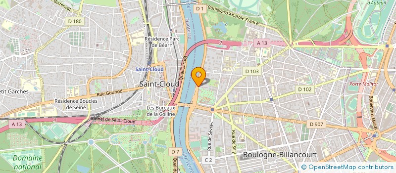 localisation de l'entreprise IDIAGNOSTIC à BOULOGNE BILLANCOURT