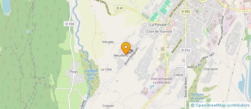 localisation de l'entreprise IDILLIACA  BELLEY