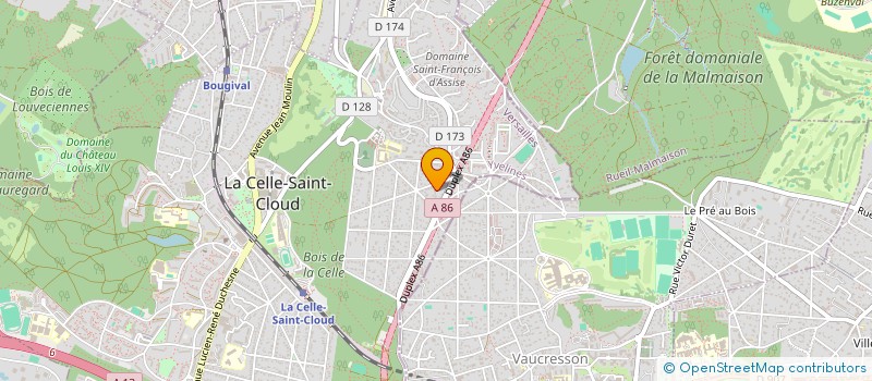 localisation de l'entreprise IDIPS à LA CELLE-SAINT-CLOUD