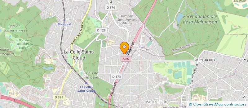 localisation de l'entreprise IDIPS SERVICES à LA CELLE-SAINT-CLOUD