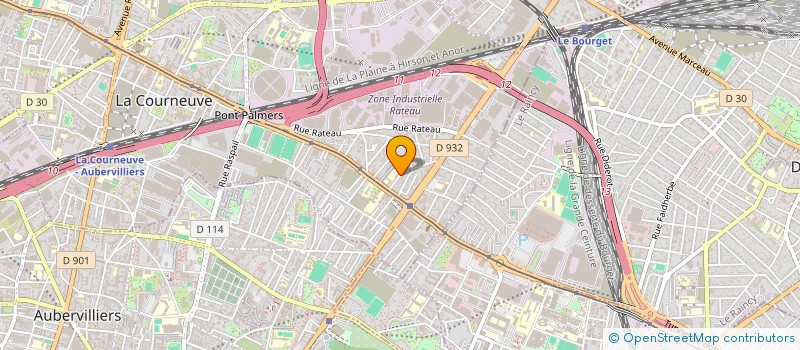 localisation de l'entreprise IDIRBAT à LA COURNEUVE