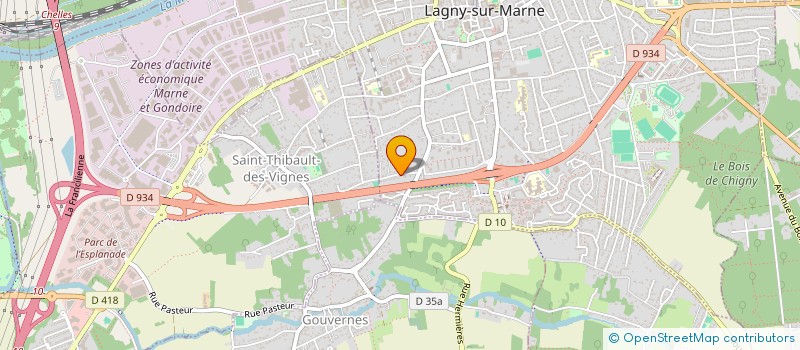 localisation de l'entreprise IDIRI TRANSPORT  SAINT-THIBAULT-DES-VIGNES