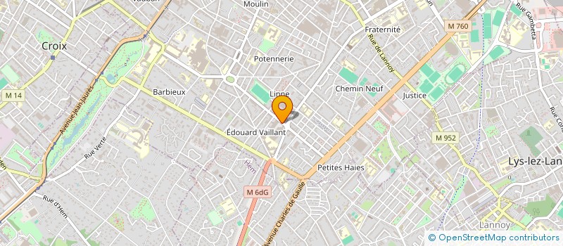 localisation de l'entreprise IDK DEV 2  ROUBAIX