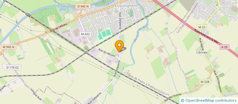 localisation de l'entreprise IDL  ERQUINGHEM-LYS