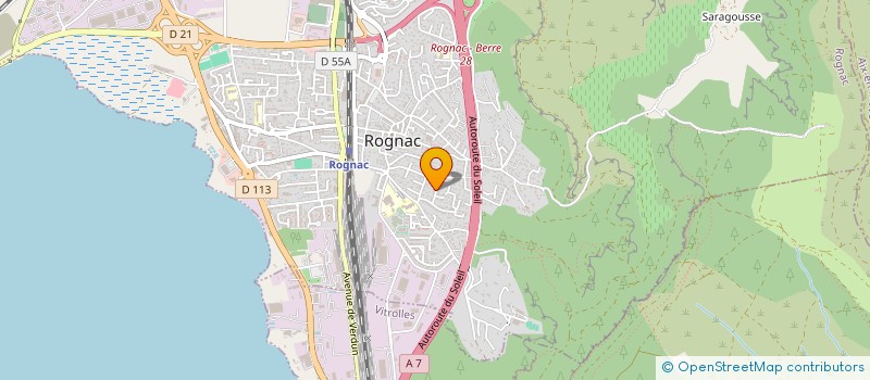 localisation de l'entreprise IDM à ROGNAC