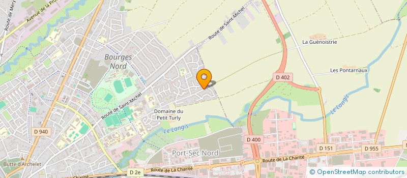 localisation de l'entreprise IDM  BOURGES