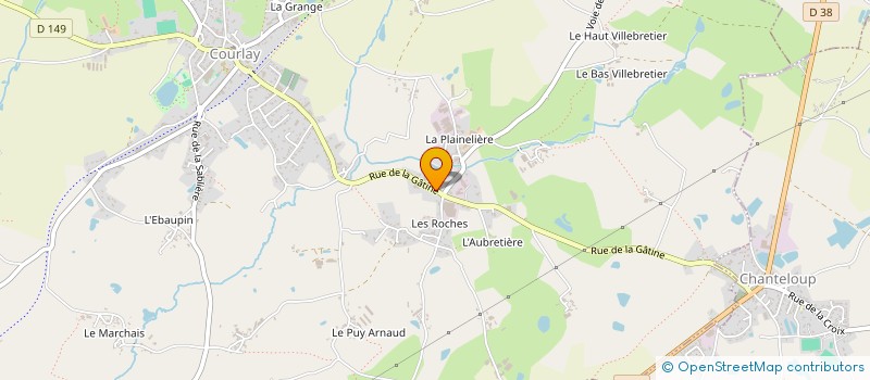 localisation de l'entreprise IDM  COURLAY