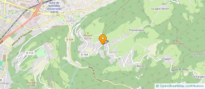 localisation de l'entreprise IDM  VENON