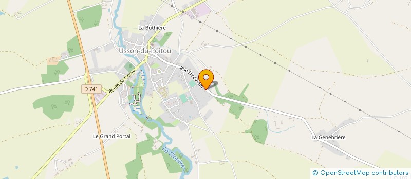 localisation de l'entreprise IDM HABITAT à USSON-DU-POITOU