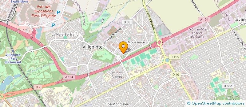 localisation de l'entreprise IDM NGOMA EURL à VILLEPINTE