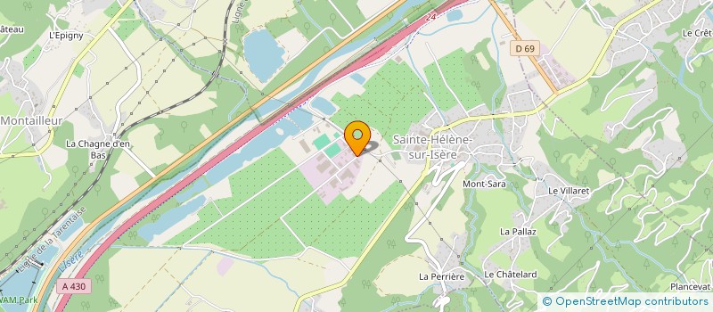 localisation de l'entreprise IDMETAL à SAINTE-HELENE-SUR-ISERE