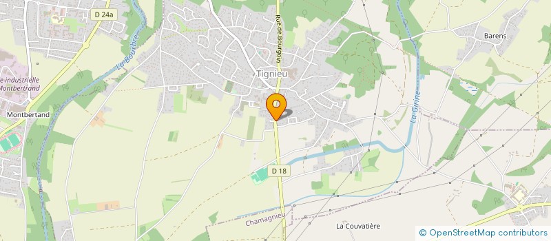 localisation de l'entreprise IDMP CONSTRUCTION  TIGNIEU-JAMEYZIEU