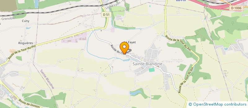 localisation de l'entreprise IDN.P  SAINTE-BLANDINE