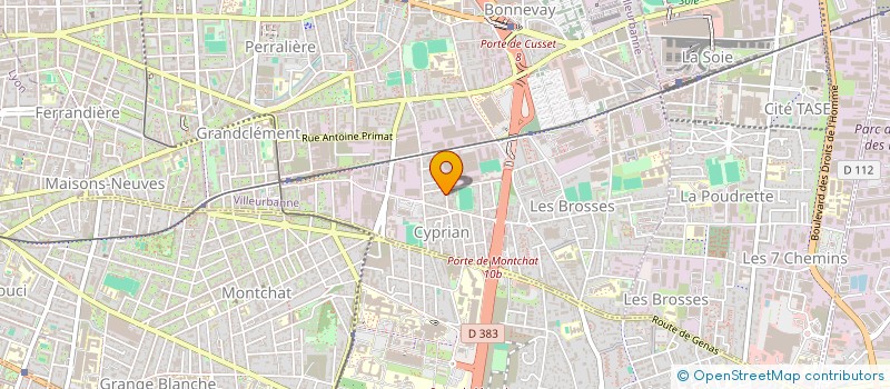 localisation de l'entreprise IDNEW à VILLEURBANNE