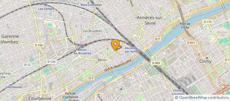 localisation de l'entreprise IDOINE COIFFURE & BEAUTE à COURBEVOIE