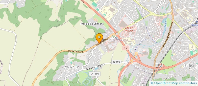 localisation de l'entreprise IDOINE PISCINES  VAUXBUIN