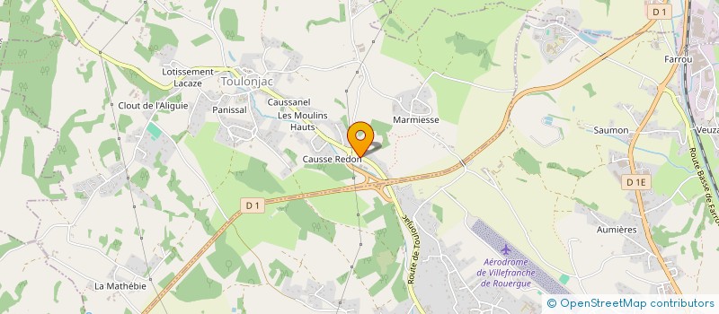 localisation de l'entreprise IDOINE RECYCLAGE  TOULONJAC