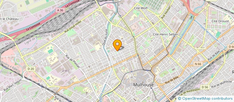 localisation de l'entreprise IDOL COIFFE  MULHOUSE